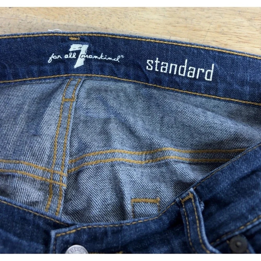Mens Seven 7 For All Mankind Jeans Pants Standard Size 34x28 Button Fly 7FAM